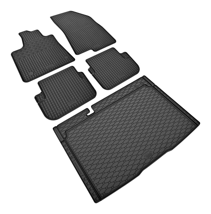 Stylisches Gummi- und Kofferraumwanne Set geeignet für Dacia Sandero Stepway ab 2021 - Obere und Unt