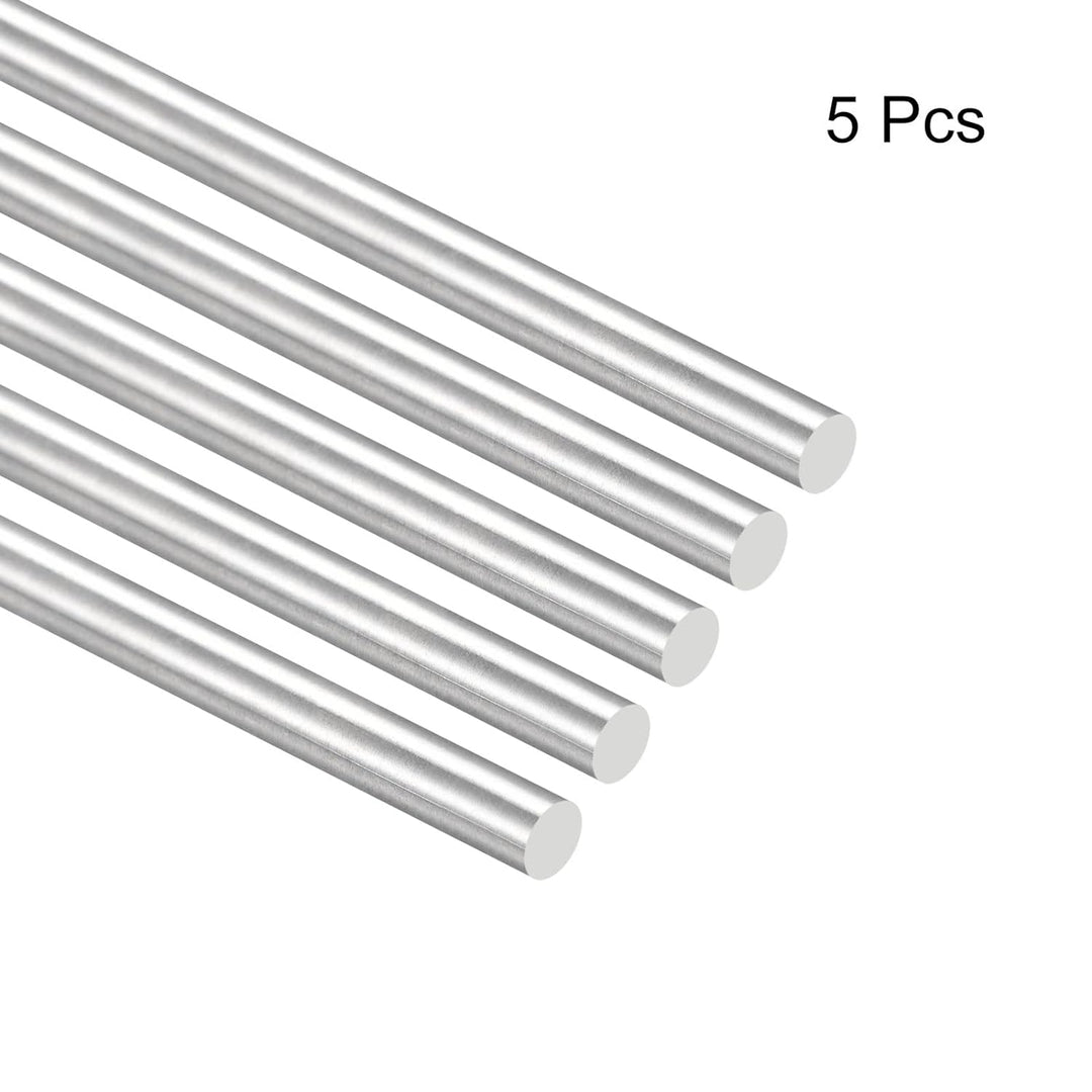 sourcing map 304 Edelstahl Rundstäbe, 8mm x 400mm Vollschaftstäbe für DIY Craft Modellauto Hubschrau