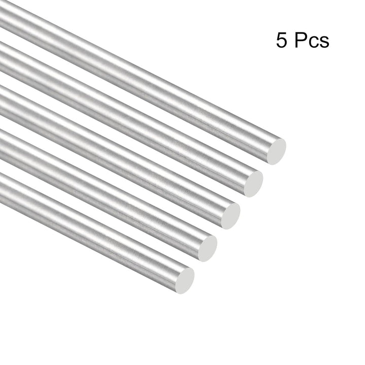 sourcing map 304 Edelstahl Rundstäbe, 8mm x 400mm Vollschaftstäbe für DIY Craft Modellauto Hubschrau