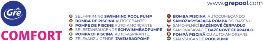 Gre PP077 - Poolfilterpumpe, 550 W, 9,5 m3/h, im Einklang mit der europäischen Ökodesign-Richtlinie