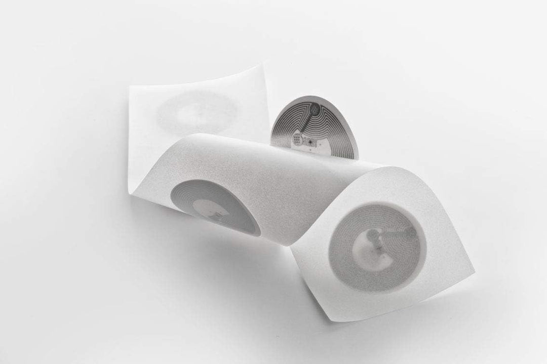 NFC Sticker NTAG215, NFC Aufkleber, 30 mm, rund, weiss, PET, kompatibel mit Amiibo, iPhone iOS Kurzb