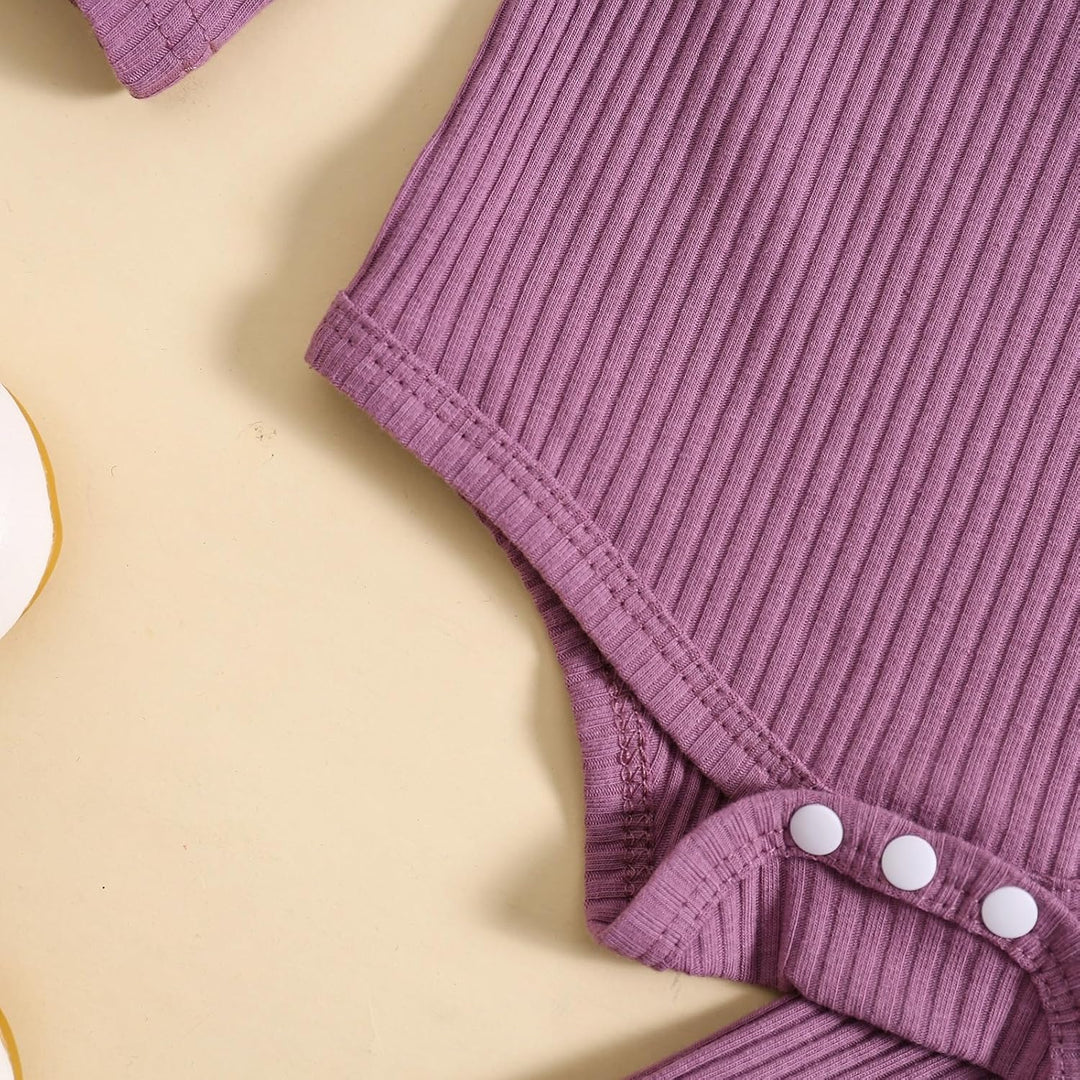 JiAmy Neugeborene Baby Mädchen Kleidung Rüschen Langarm Spitze Strampler Daddys Girl Bodysuit und La
