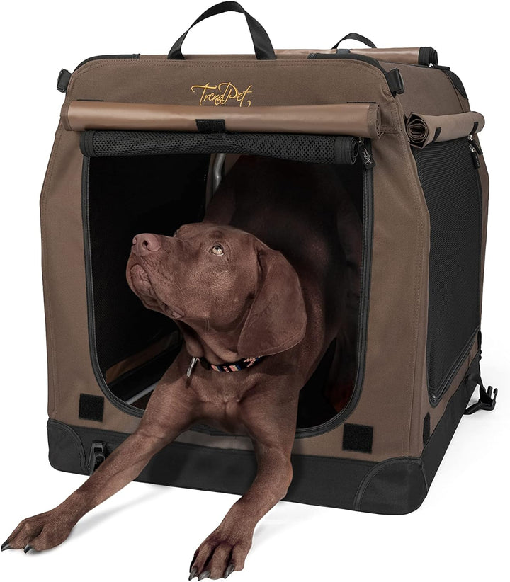 TrendPet TPX90-Pro - Leichte, Faltbare Hundebox mit Aluminium Rahmen L 90 x B 65 x H 70 cm, L 90 x B