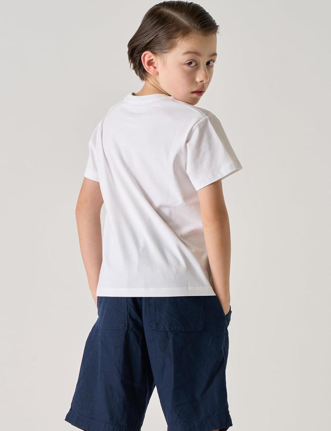 LAPASA Kinder T Shirt 100% Baumwolle 4er Pack Unisex 3-13 Jahre/ 95-165 Jungen Mädchen K01 3-4 Jahre