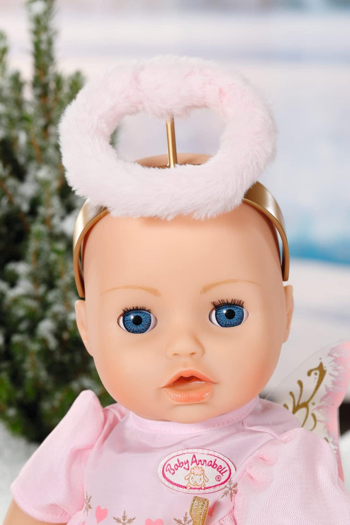 Baby Annabell Weihnachtskleid, Puppenkleid mit Flügeln und Haareif, für Puppen in 43 cm 707241 Zapf