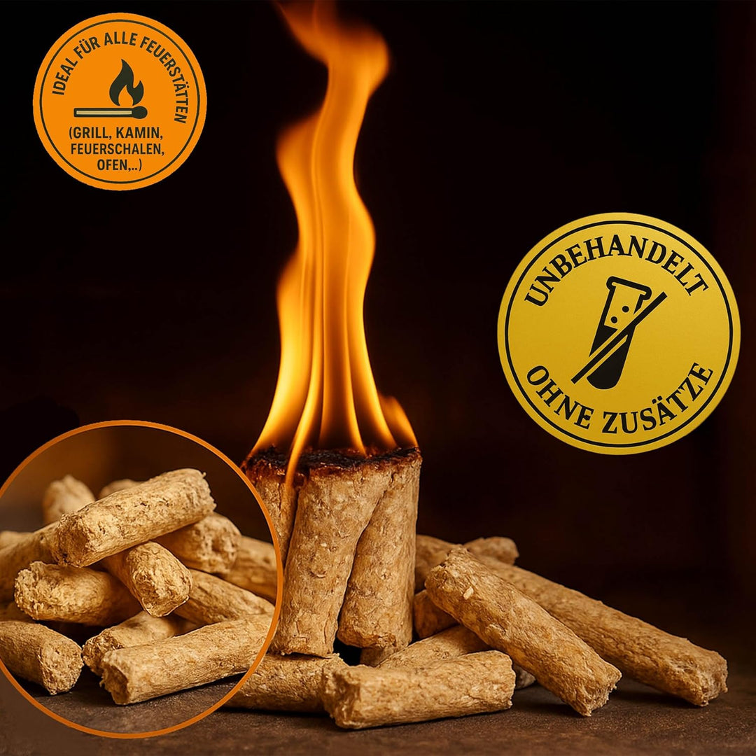 Samore 10 kg Anzünder Anzündsticks Feuersticks Ideal für für Grill/Kamin/Ofen - Anzündbrikettsticks