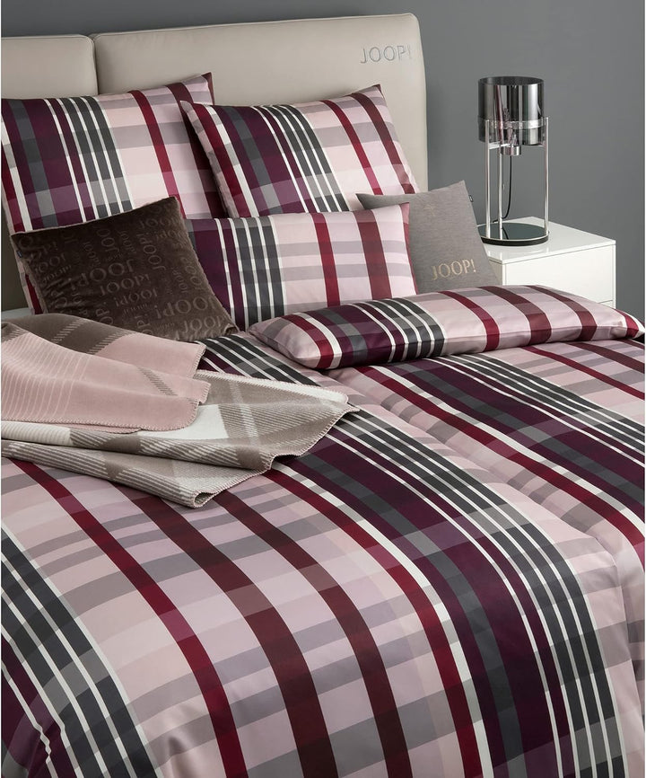 JOOP! Bettwäsche Checks 4098 | 1 Rose - 135 x 200