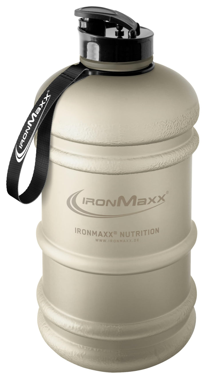 IronMaxx Water Gallon - Matt Sandstone Beige 2200ml | BPA & DEHP frei | auslaufsichere Trinkflasche