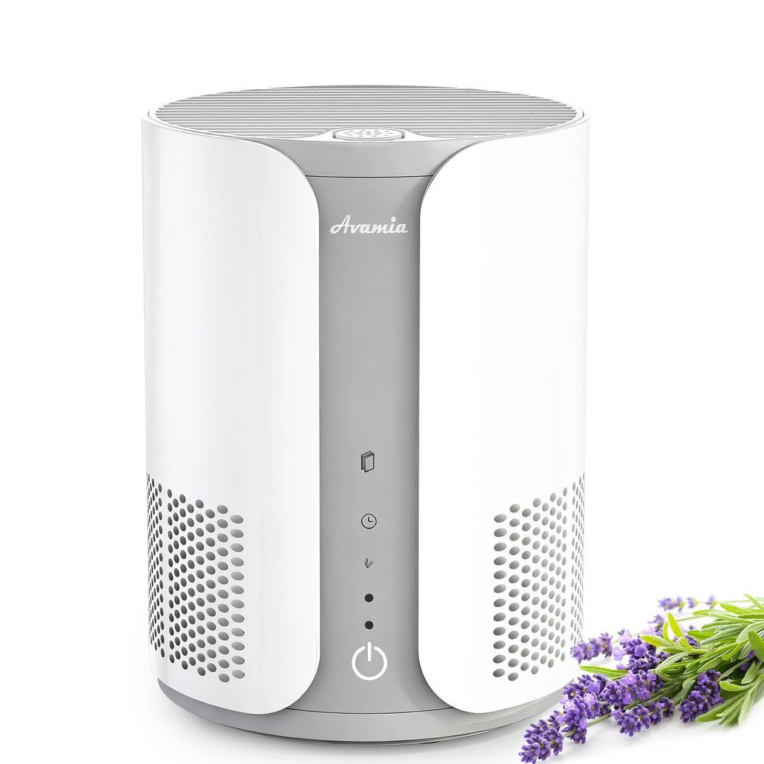 Avamia Luftreiniger mit H13 HEPA-Filter Aromatherapie-Diffusor, 3 Geschwindigkeitsstufen, Leise 22dB