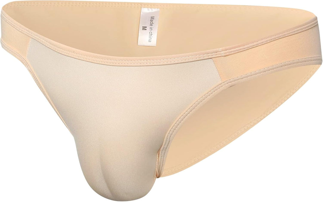QiaTi Hiding Gaff Panty Shaping Hosenbrief für Crossdresser Transgender Unterwäsche 1briefs/Beige M,