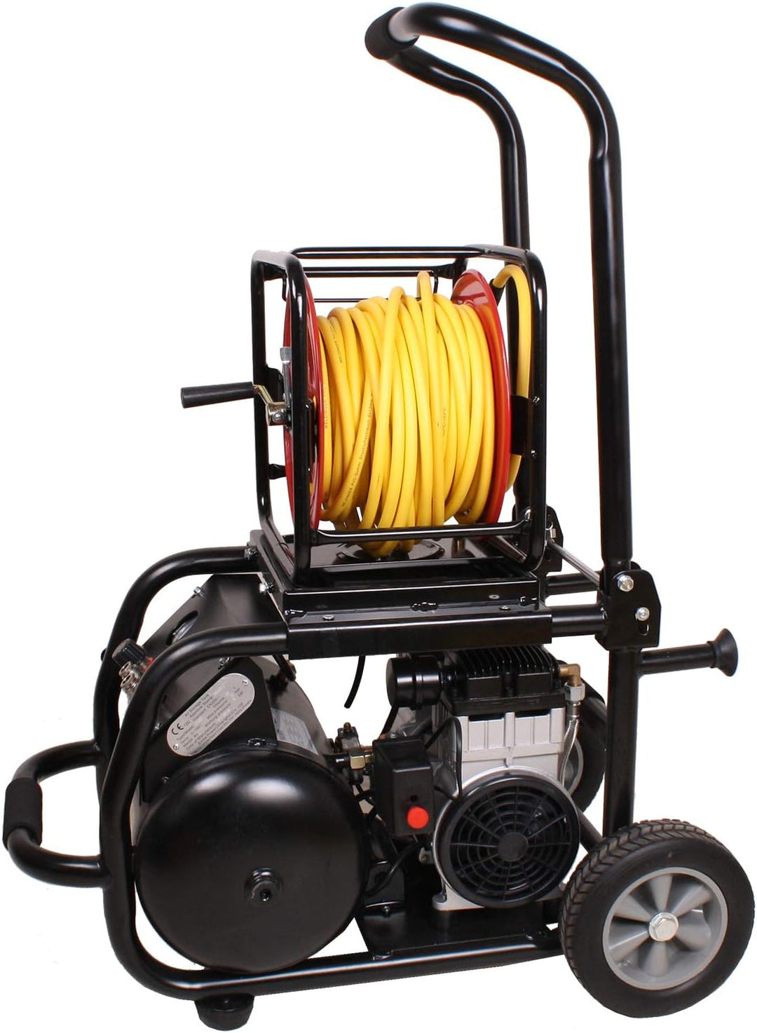 Set WELDINGER Flüsterkompressor FK 200 pro mobile + Druckluft-Schlauchaufroller 30 m 5 Jahre Garanti