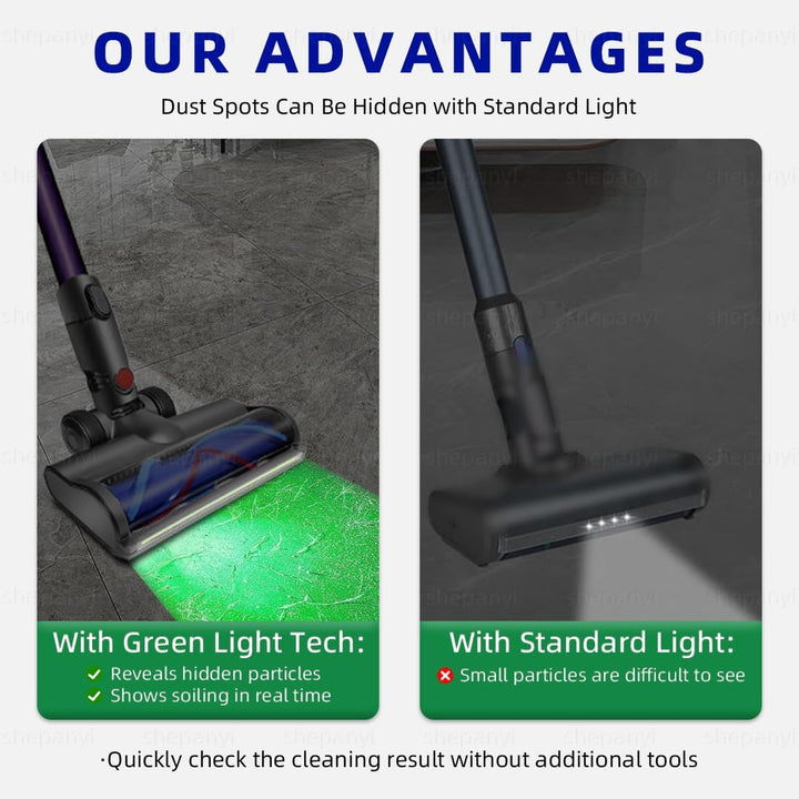 LED Light Bodenbürste Kompatibel für Dyson V6 DC58 DC59 DC62 DC72 DC74 SV04 SV06 SV09 Staubsauger,St