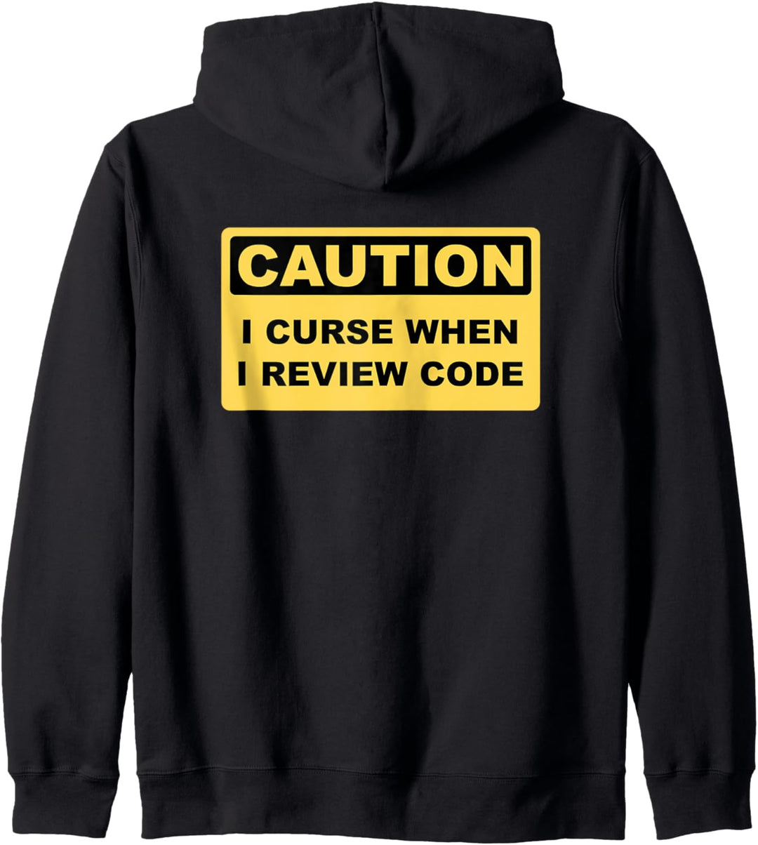 Caution I Curse When I Review Code - Lustiges Coder Design Kapuzenjacke