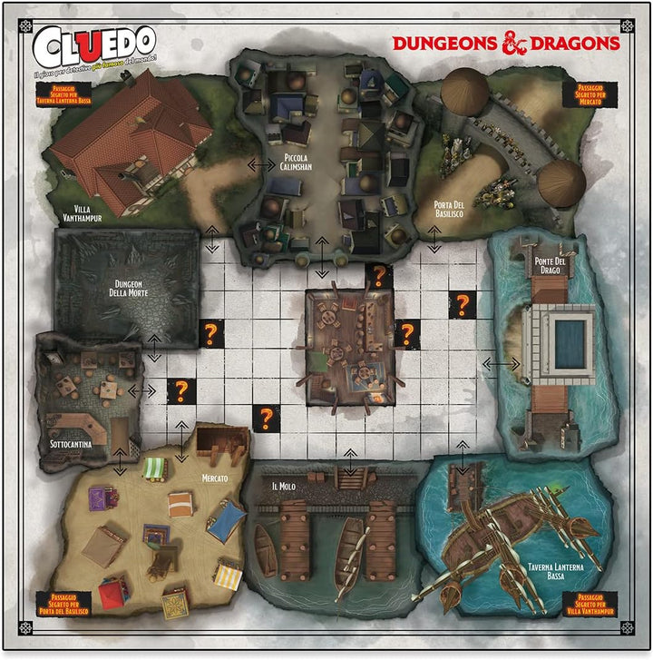 Winning Moves - Dungeons and Dragons, Cluedo, italienische Ausgabe