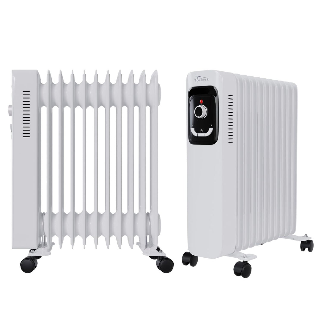 Tronitechnik® Ölradiator TT-OR 211 Elektroheizung Weiss Öl-Heizung Radiator 3 Heizstufen 11 Rippen E