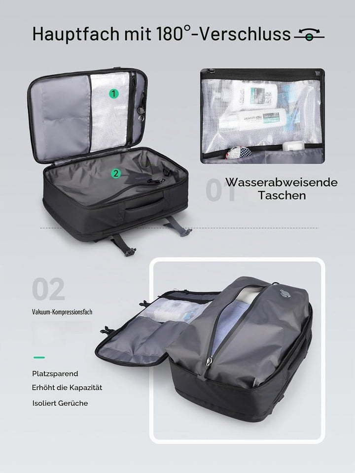 MARK RYDEN Vakuum Lagerung Rucksack, grosse Kapazität Reise Lagerung Umhängetasche, Travel Business