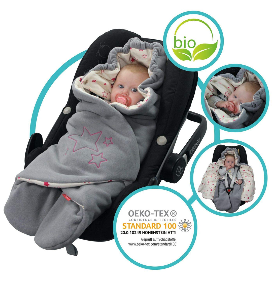 ByBoom Baby Einschlagdecke für die Übergangszeit und Sommer, Oeko-TEX 100, Universal Kuscheldecke fü