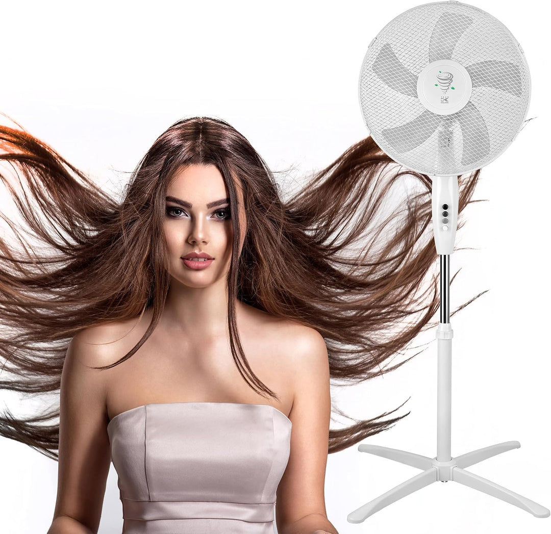 KALORIK Standventilator VT1081, 40 cm Durchmesser, 5-Flügel-Technologie, 3 Geschwindigkeitsstufen, O