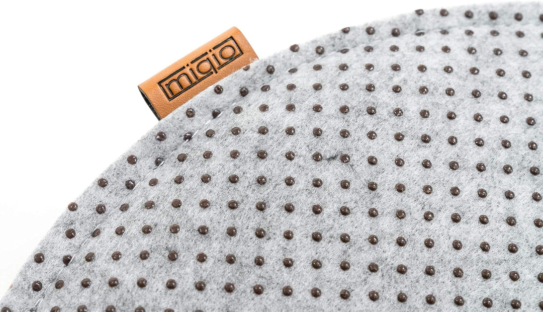 MIQIO Design Sitzkissen Rund aus Filz ø35 cm | 4er Set | Waschbare Stuhlkissen rutschfest | Gemütlic