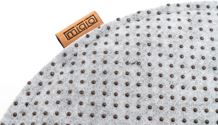 MIQIO Design Sitzkissen Rund aus Filz ø35 cm | 4er Set | Waschbare Stuhlkissen rutschfest | Gemütlic