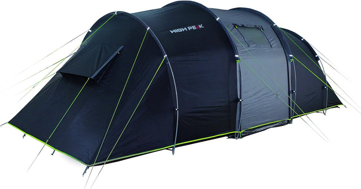 High Peak VIS-A-VIS Tunnelzelt Tauris 6, 6 Personen Campingzelt mit Stauraum und Zeltboden, grosses
