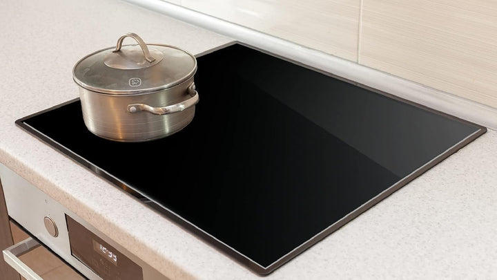 ALLboards Spritzschutz aus Glas SCHWARZ CLASSIC BLACK 60x65cm Küchenrückwand aus Echtglas, für Küche
