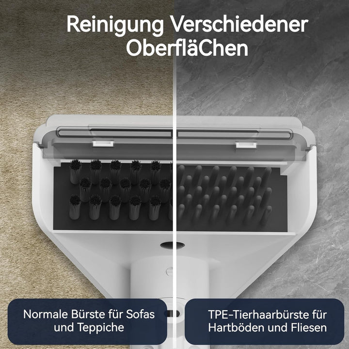 Greenote Teppichreiniger 600W kraftvolle Saugleistung, 4 lenkbare Räder für einfache Manövrierbarkei