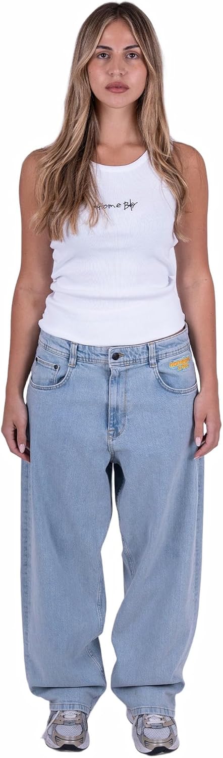 Homeboy Unisex Hose X-tra Monster Denim 25W / 28L Moon, 25W / 28L Moon