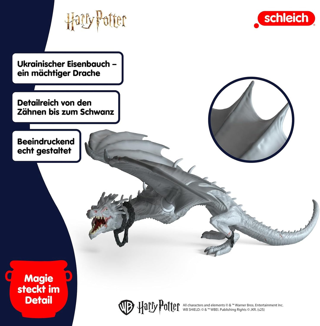 schleich Harry Potter | Ukrainischer Eisenbauch 13995 | Drache mit beweglichen Flügeln | als Deko od