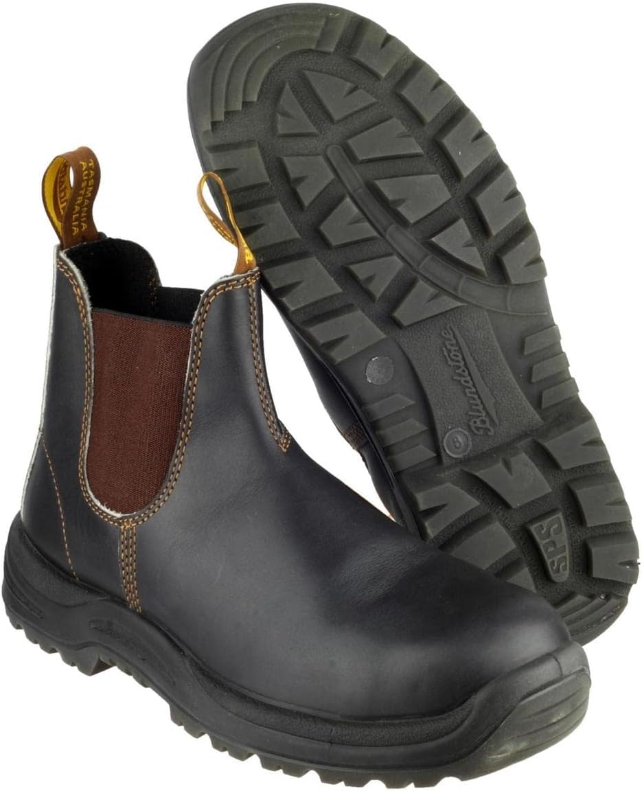 BLUNDSTONE 192, Unisex-Erwachsene Sicherheitsstiefell 41 EU Braun Stout Brown Stout Brown, 41 EU Bra