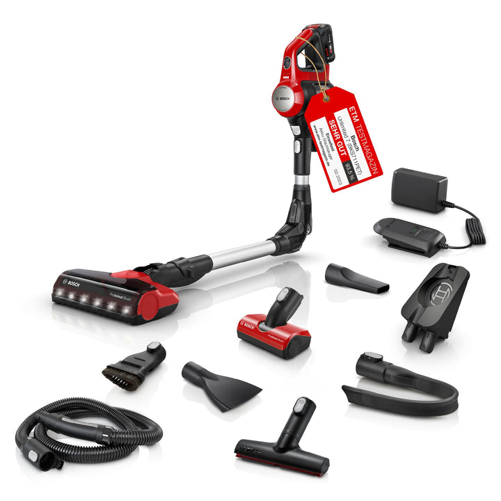 Bosch Akku-Staubsauger Unlimited 7 ProAnimal BKS711PET, kabelloser Tierhaar-Staubsauger, beutellos,