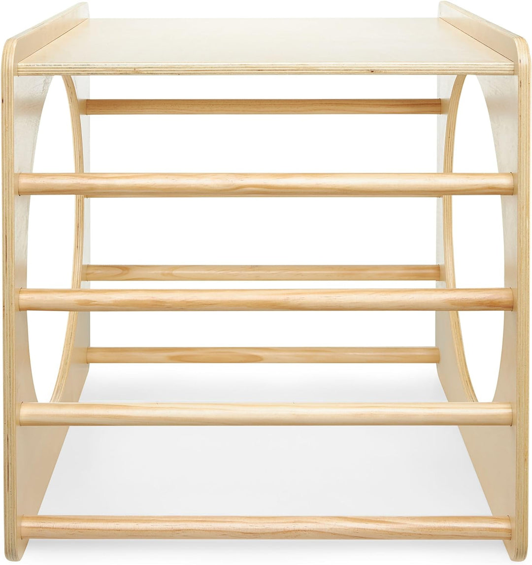 Mamabrum, Kletterwürfel aus Holz, Kindertunnel, Spielplatz, Form des Kletterwürfels, entwickelt moto