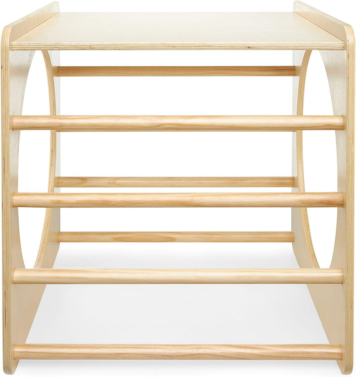 Mamabrum, Kletterwürfel aus Holz, Kindertunnel, Spielplatz, Form des Kletterwürfels, entwickelt moto