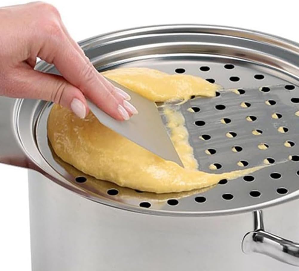 berjalan Deckel für Spätzlemaschine aus Edelstahl mit Schaber, für Eiernudelmaschine, traditionell,