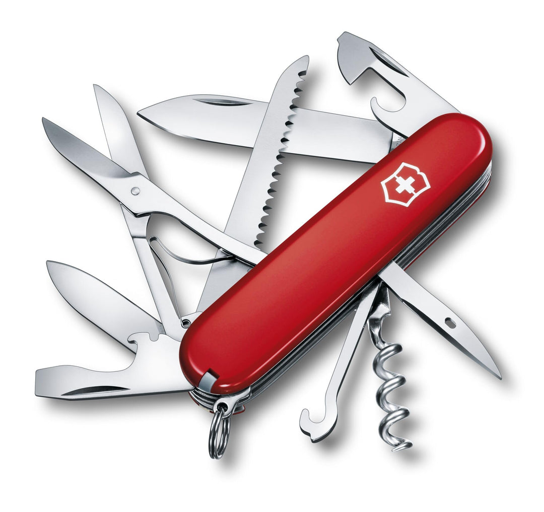 Victorinox Schweizer Taschenmesser Huntsman, Swiss Army Knife, Multitool, 15 Funktionen, Klinge, Kor
