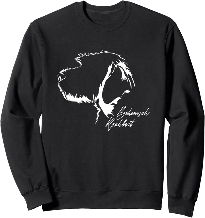 Böhmisch Rauhbart Profil Hunderasse Hund Hunde Sweatshirt