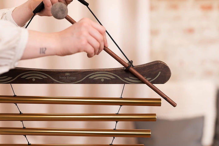 Sonic Energy Meditation Flow Chime – 10 Töne Klangspiel in D Dur (440 Hz) – für Entspannung u. Klang