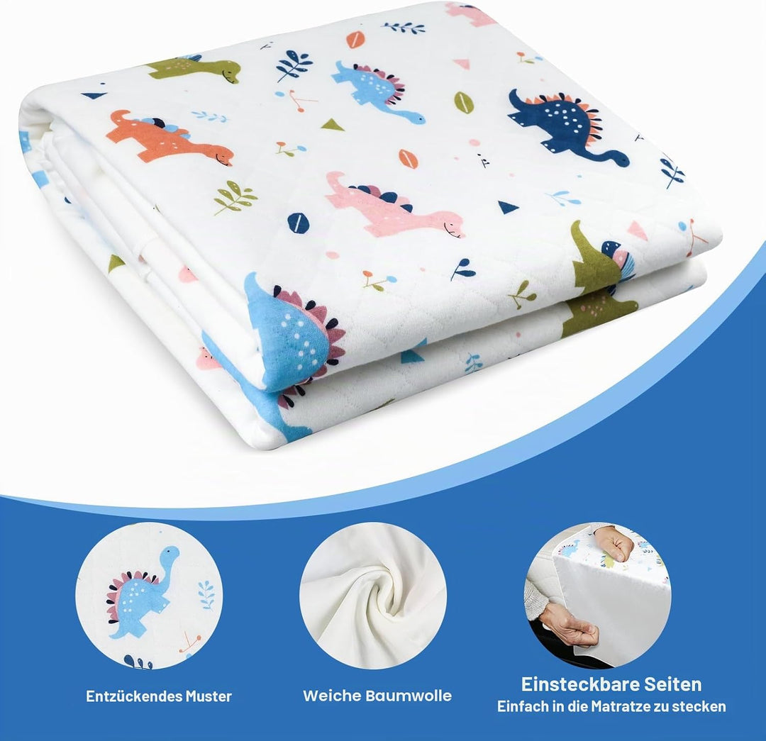 MOEMOE BABY Inkontinenz Bettunterlage, 87x99cm Inkontinenzunterlage waschbar, wasserdichte Matratzen