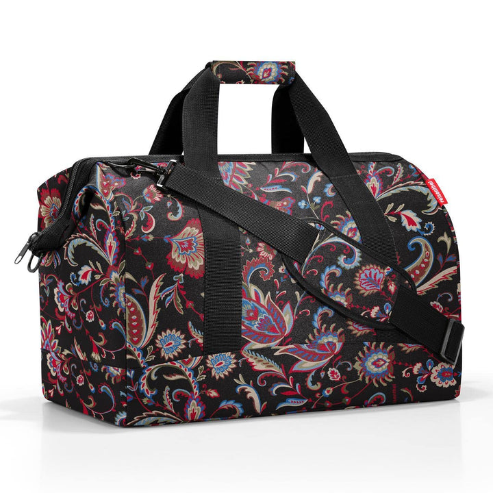 reisenthel Allrounder L Paisley Black – Vielfältige Doktortasche zum Reisen, für die Arbeit oder Fre