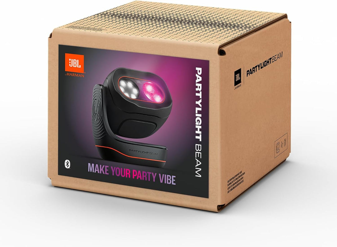 JBL PartyLight Beam, Bluetooth-RGB-LED-Lichteffektprojektor für JBL PartyBox -Lautsprecher, Party-Be