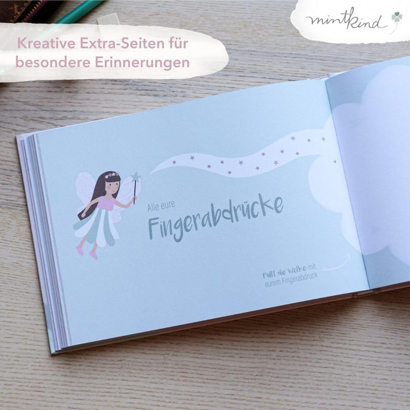 mintkind® „Meine Freunde“ Kindergarten Freundebuch Feenwelt | Freundebuch für den Kindergarten Junge