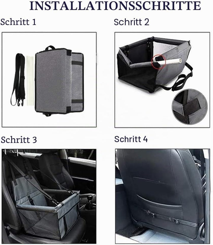 MENGQI Hundeautositz - Wasserdicht Atmungsaktiv Haustier-Auto-Matte, Sicherheit Booster, Waschbar Ma