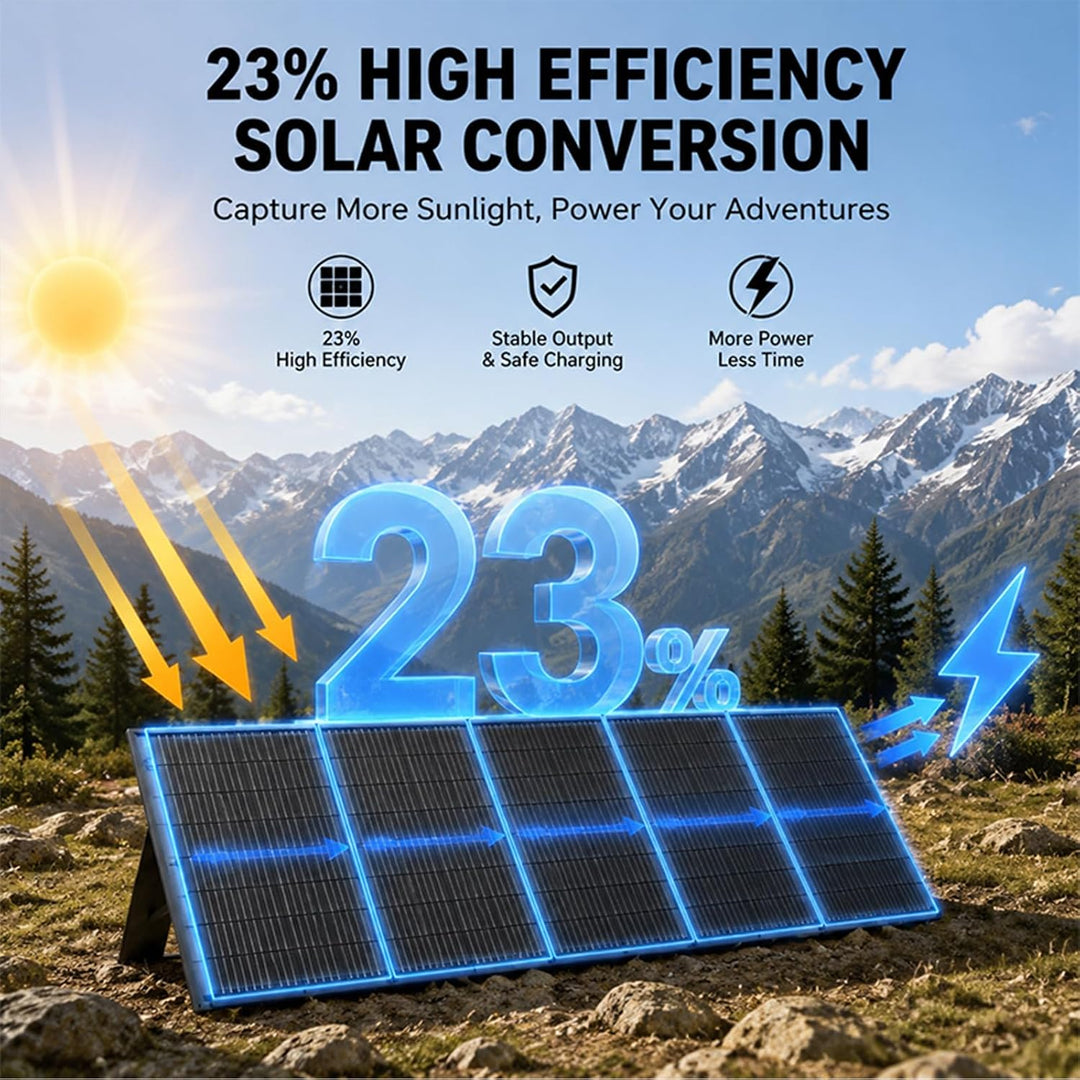 300W Faltbares Solarpanel Tragbares Monokristallin Solar Panel für Camping, 300W