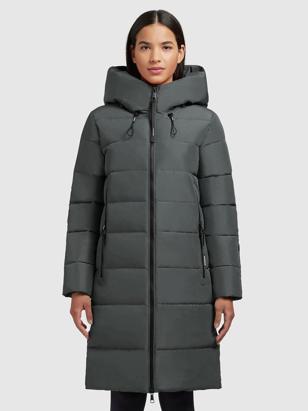 khujo - Damen - Wintermantel - Jilias 5 Steppmantel Winterjacke, SPA-GREY