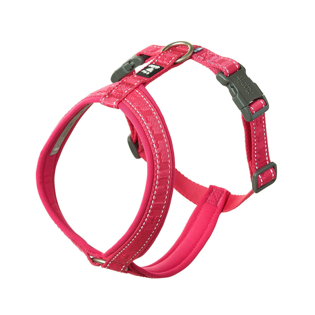 Hurtta Casual Y-Geschirr ECO Komfortables nachhaltiges Hundegeschirr (Ruby, 35-45 cm) 35-45 cm Ruby,