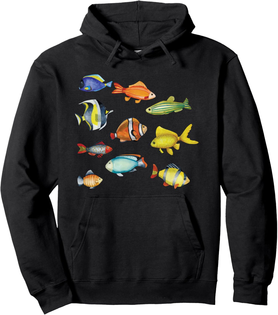 Aquarium Fisch Aquarianer Fische Haustier Goldfisch Pullover Hoodie