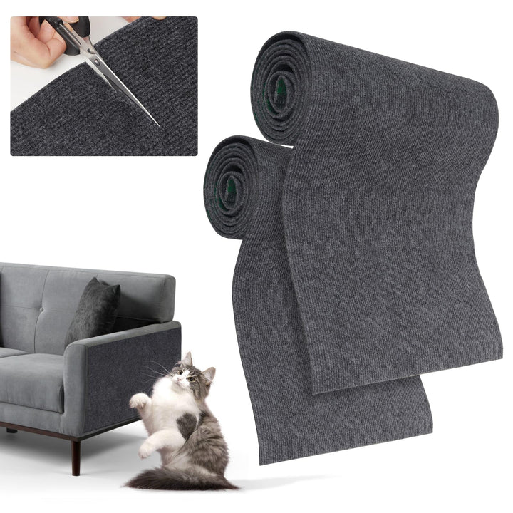 Kratzmatte Katze, 200cmx40cm Selbstklebend Kratzteppich Wand Kratzmatte für Katzen Katzenkratzwand K