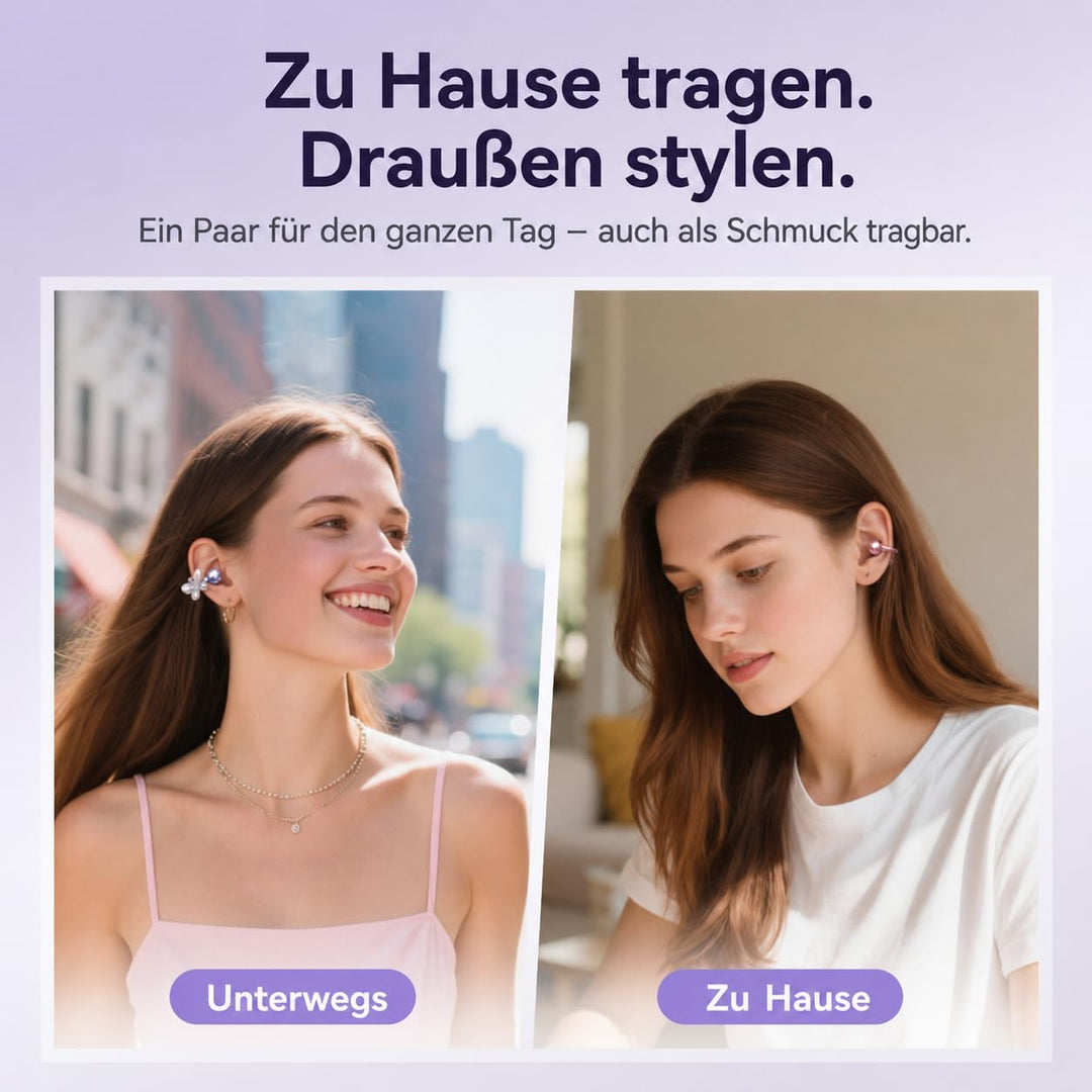 Kinglucky Verbesserte Clip On Kopfhörer mit bequemem Sitz & kristallklarem Klang, 50Stunden Spielzei