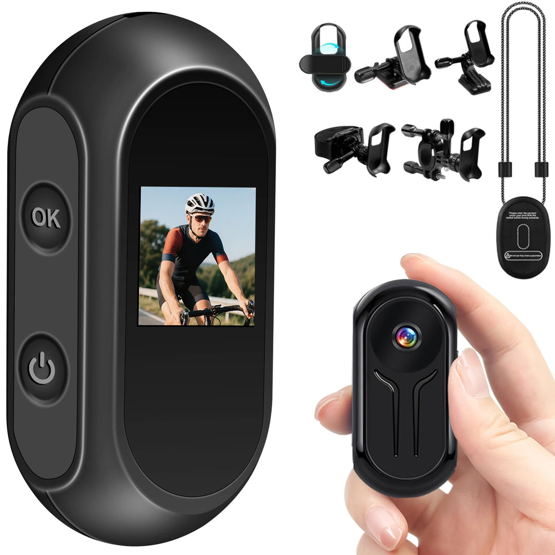 Helmcam Mini, 1080P Action Cam Motorrad, Nachtsicht &amp; Magnet