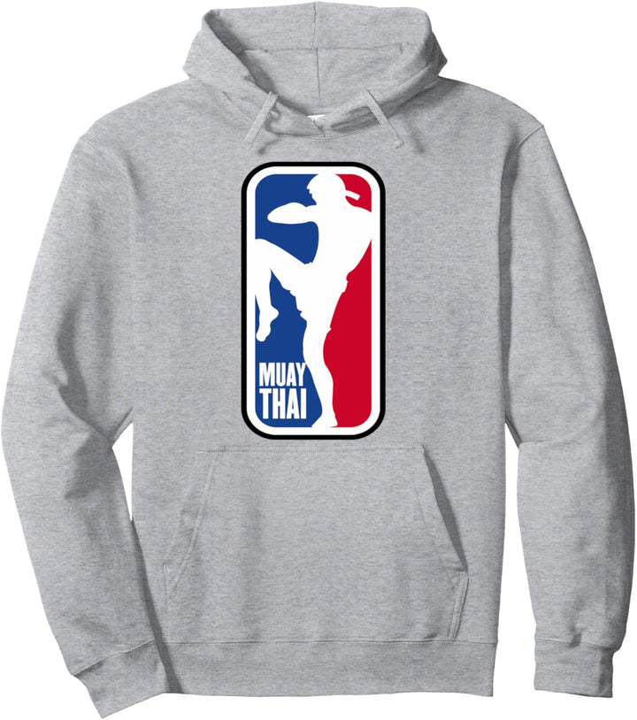 Muay Thai Fighter Retro Kickboxing MMA Training Pullover Hoodie